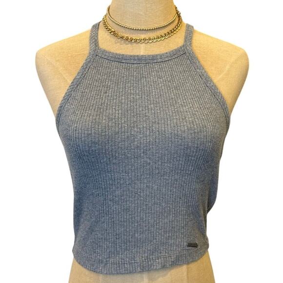 Abercrombie & Fitch Tops - ABERCROMBIE & FITCH Gray Ribbed Tank Top shirt size S